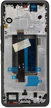 Ekranas Xiaomi Redmi Note 13 Pro+ 5G su lietimui jautriu stikliuku ir rėmeliu Midnight Black OLED