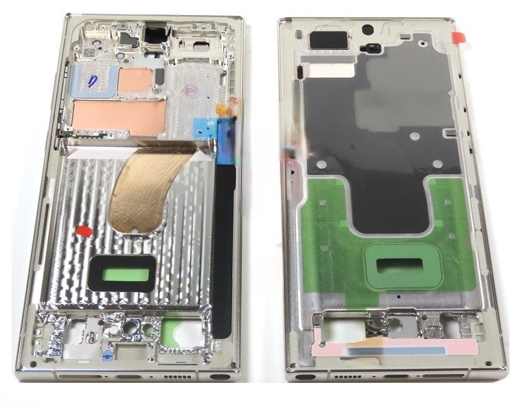 Vidinis korpusas Samsung S918 S23 Ultra Cream originalus (service pack)