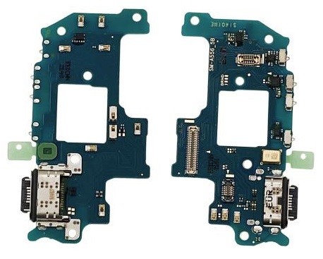 Lanksčioji jungtis Samsung A556 A55 5G su įkrovimo kontaktu, mikrofonu originali (service pack)