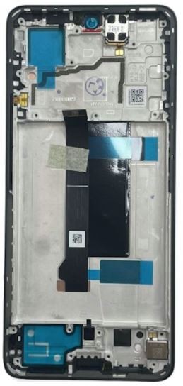 Ekranas Xiaomi Redmi Note 13 Pro 5G su lietimui jautriu stikliuku ir rėmeliu Olive Green (compatible with Poco X6 5G) originalus (service pack)