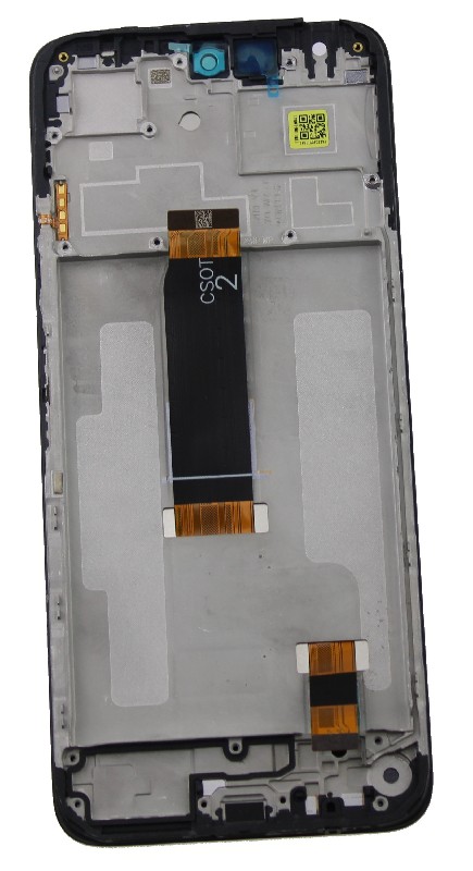 Ekranas Xiaomi Redmi 13 4G/5G/Poco M6 4G su lietimui jautriu stikliuku ir rėmeliu Black originalus (service pack)