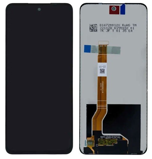 Ekranas Realme 12 5G LCD su lietimui jautriu stikliuku Black ORG