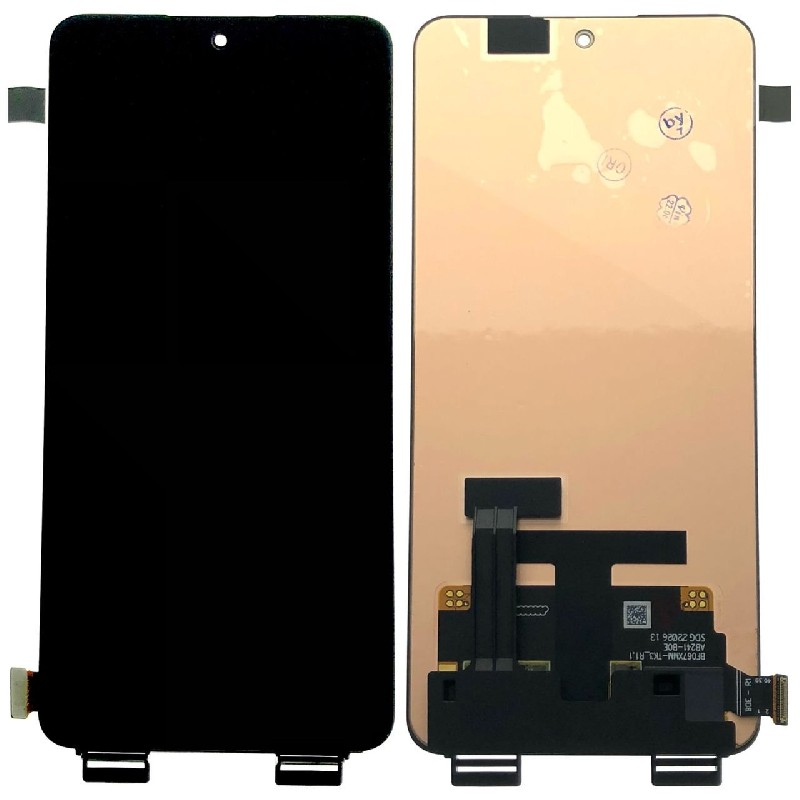 Ekranas Oppo Reno8 Pro/Realme GT2/GT NEO 3T 5G su lietimui jautriu stikliuku Black ORG