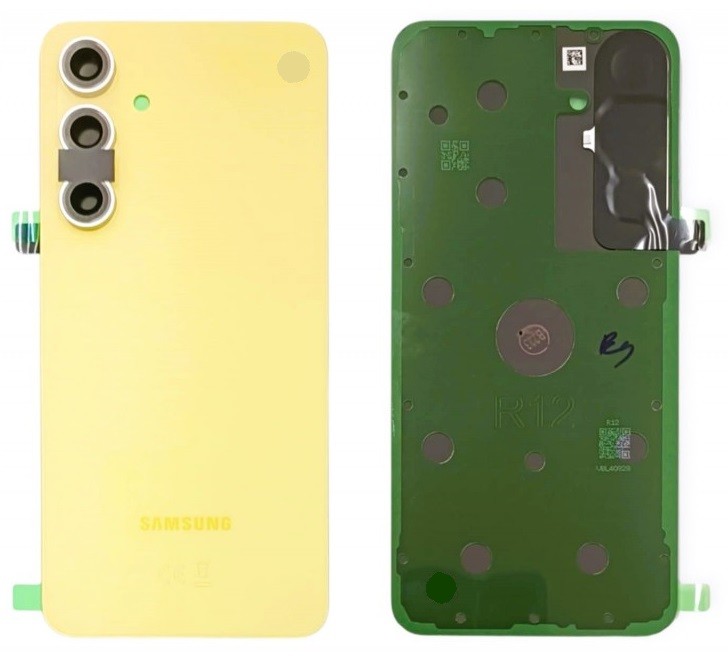 Galinis dangtelis Samsung S721 S24 FE Yellow originalus (service pack)