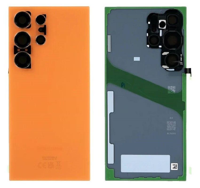 Galinis dangtelis Samsung S928 S24 Ultra Titanium Orange originalus (service pack)