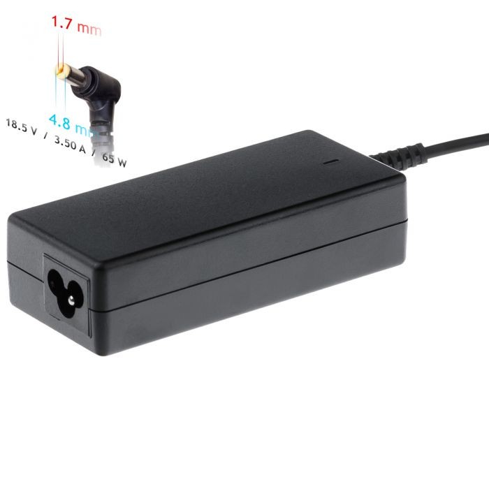 Nešiojamojo kompiuterio pakrovėjas Akyga AK-ND-09 (18.5V / 3.54A 65W 4.8 x 1.7mm) HP 1.2m