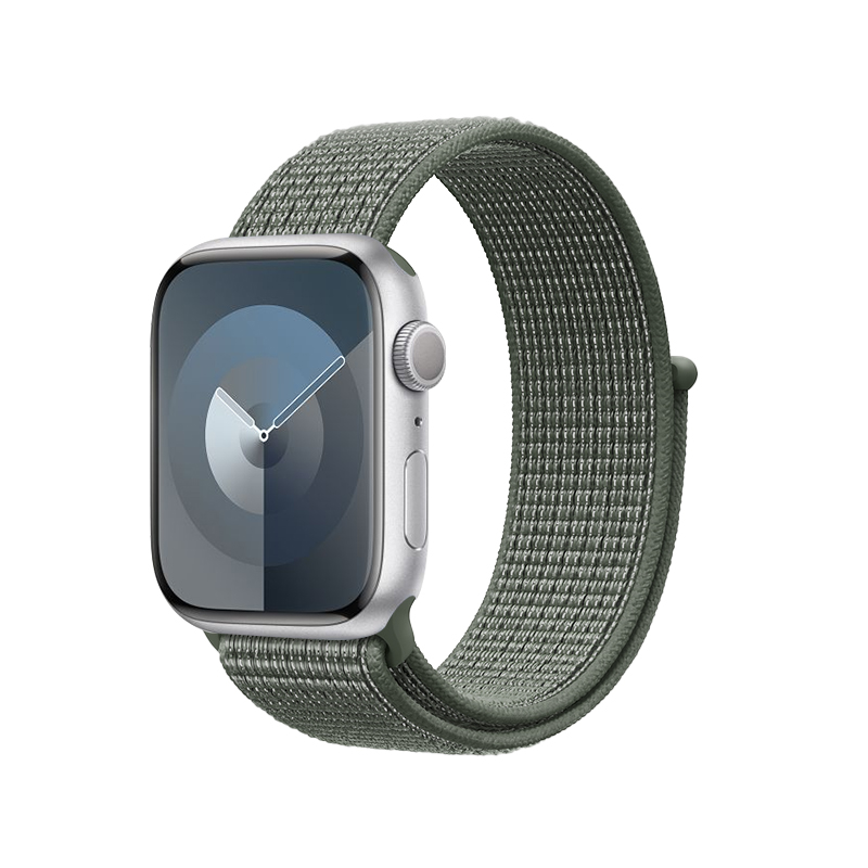 Crong Nylon - sporto Band Apple Watch 44/45/46/49 mm (Military žalias)