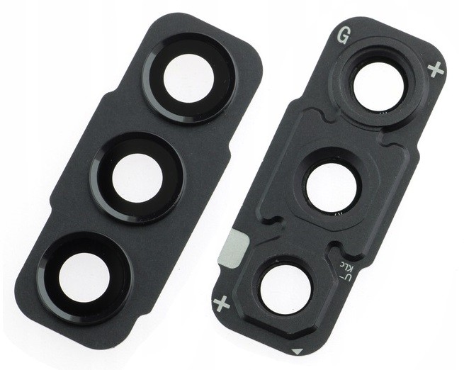 Samsung G990 S21 FE kameros stikliukas su rėmeliu Graphite ORG