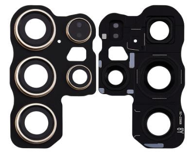 Samsung S928 S24 Ultra kameros stikliukas su rėmeliu Black ORG