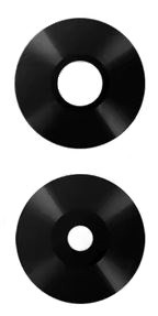 Xiaomi Poco M6 5G kameros stikliukas Black (only lens 2pcs) ORG