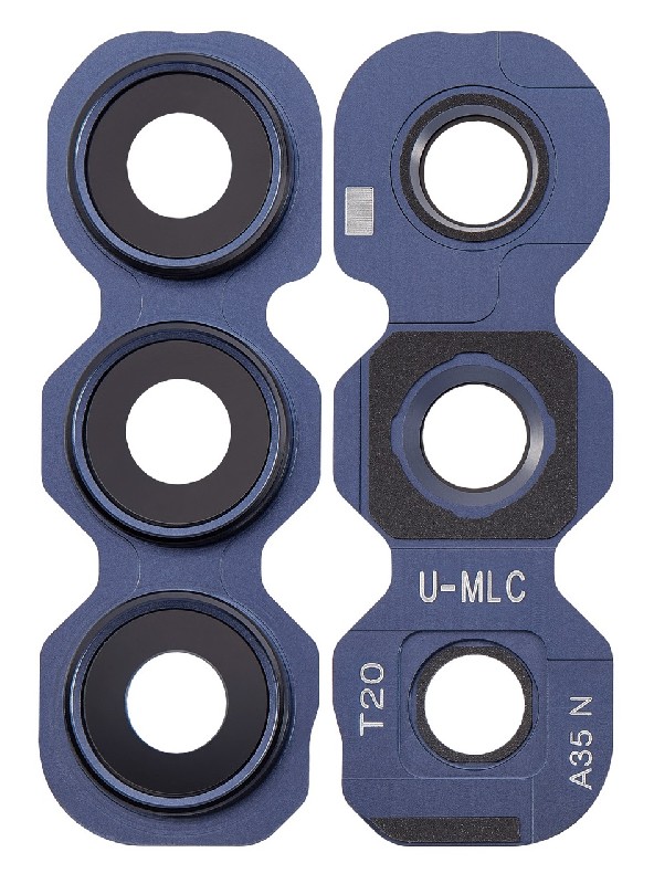 Samsung A356 A35 kameros stikliukas su rėmeliu Awesome Navy ORG