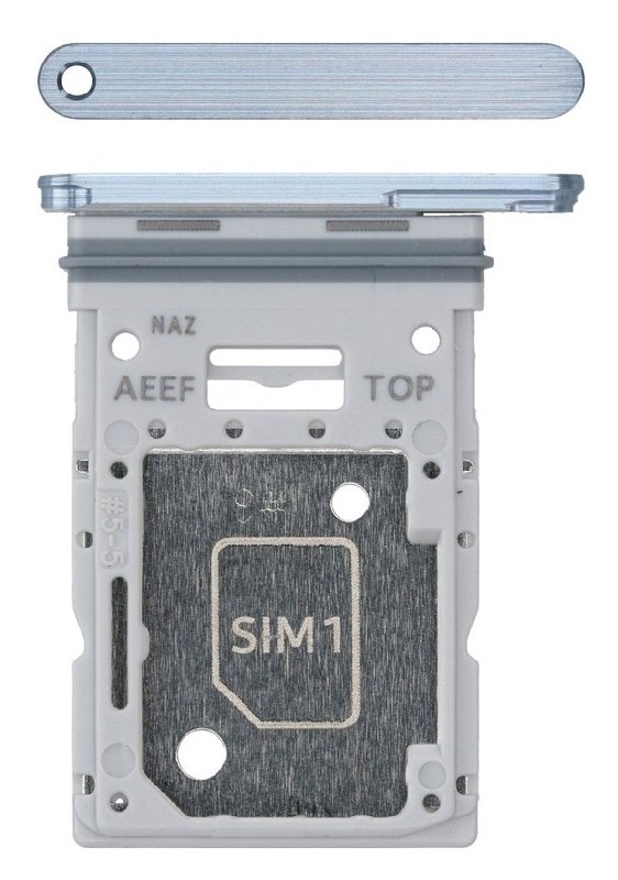 SIM kortelės laikiklis Samsung A556 A55 5G Awesome Iceblue originalus (service pack)