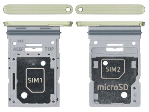 SIM kortelės laikiklis Samsung A556 A55 5G Awesome Lemon originalus (service pack)