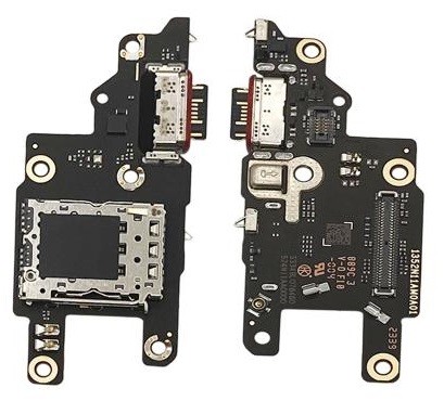 Lanksčioji jungtis Xiaomi Poco X6 Pro 5G su įkrovimo kontaktu ir mikrofonu, SIM kortelės kontaktu originali (service pack)