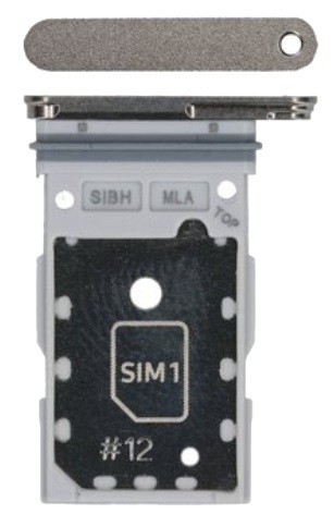 SIM kortelės laikiklis Samsung S928 S24 Ultra Dual Grey/Violet/Orange originalus (service pack)