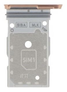 SIM kortelės laikiklis Samsung S921 S24/S926 S24 Plus Dual Sandstone Orange originalus (service pack)