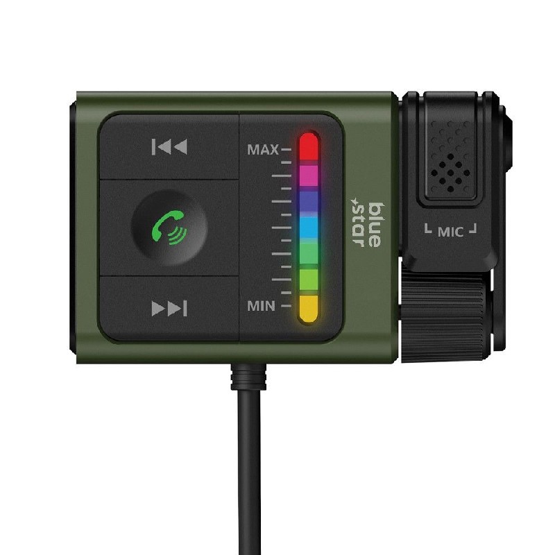 Bluetooth transmiteris Blue Star (BT64) (bluetooth v5.1, 3,5mm AUX) juodas