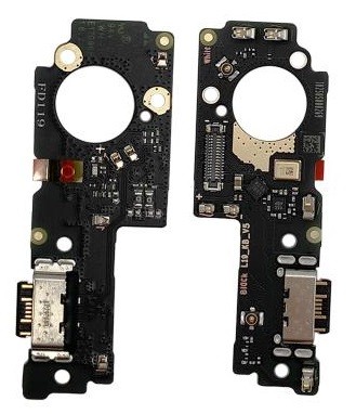 Lanksčioji jungtis Xiaomi Poco M4 5G/M5 5G/Redmi Note 11E įkrovimo kontakto su mikrofonu originalus (service pack)