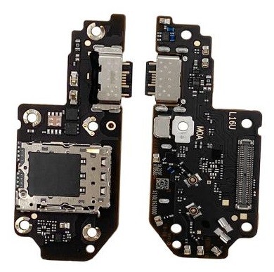 Lanksčioji jungtis Xiaomi Poco X4 GT 5G su įkrovimo kontaktu ir mikrofonu, SIM kortelės kontaktu originali (service pack)