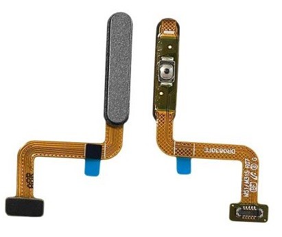Lanksčioji jungtis Samsung M317 M31s on/off + Fingerprint mygtuku Black originali (service pack)