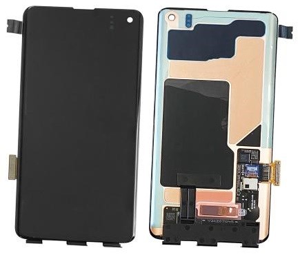 Ekranas Samsung G973 S10 su lietimui jautriu stikliuku (NO FRAME) originalus (service pack)