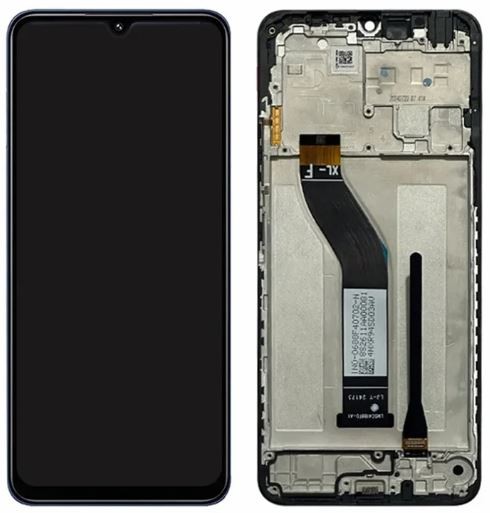 Ekranas Xiaomi Redmi 14C 4G/Poco C75 su lietimui jautriu stikliuku ir rėmeliu Black ORG