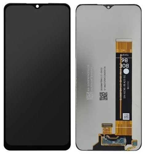 Ekranas Samsung A236 A23 5G su lietimui jautriu stikliuku Black ORG