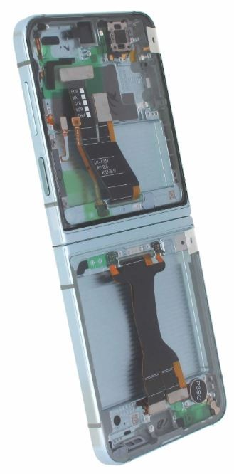 Vidinis korpusas Samsung F731 Z Flip5 5G Mint/Green originalus (used Grade B)