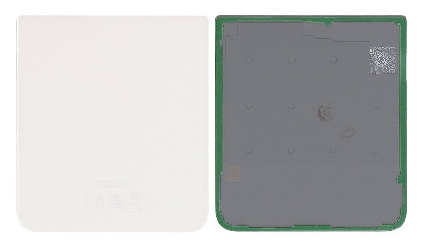 Galinis apatinis dangtelis Samsung F711 Z Flip3 5G Cream originalus (used Grade C)