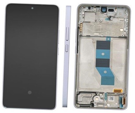 Ekranas Xiaomi Poco M7 Pro 5G su lietimui jautriu stikliuku ir rėmeliu Purple originalus (service pack)