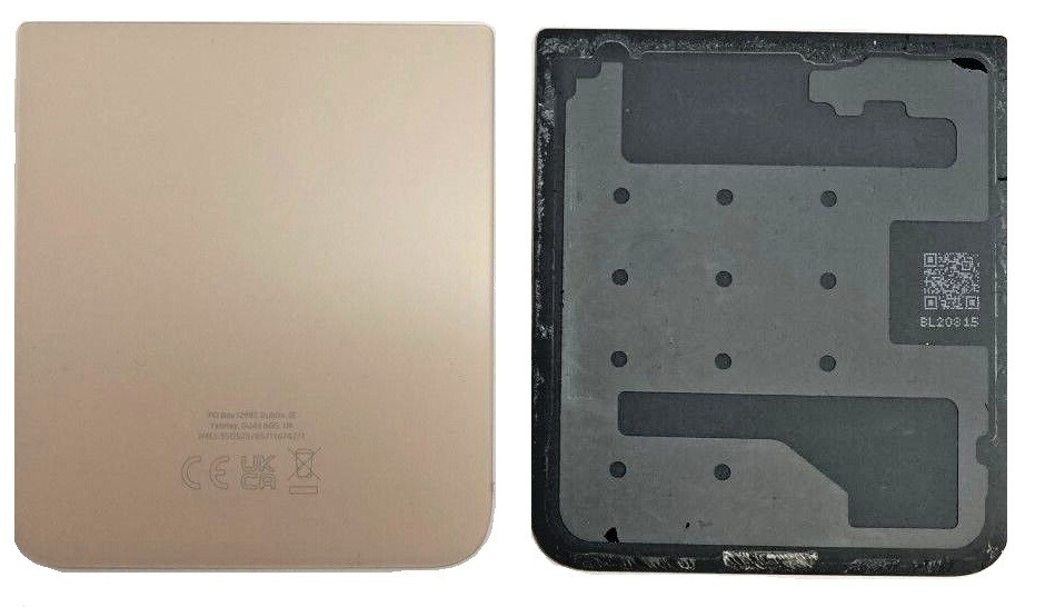 Galinis apatinis dangtelis Samsung F721 Z Flip4 5G Pink Gold originalus (used Grade B)