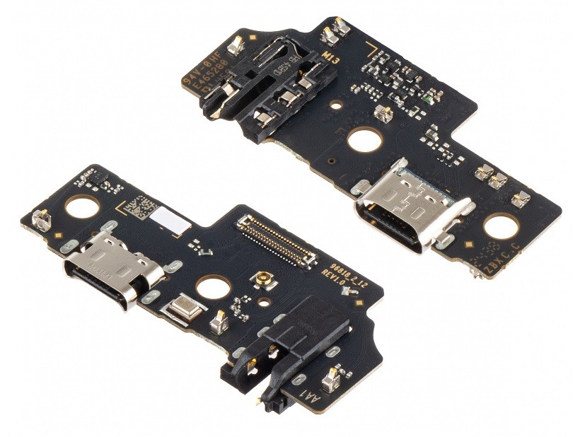 Lanksčioji jungtis Samsung A055 A05 su įkrovimo kontaktu, mikrofonu, ausinių lizdu originali (service pack)