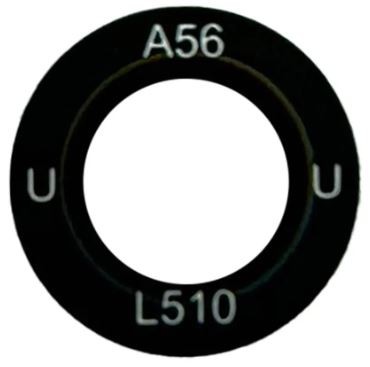 Samsung A566 A56 5G kameros stikliukas Black (lens Ultra Wide) 1pcs (service pack)