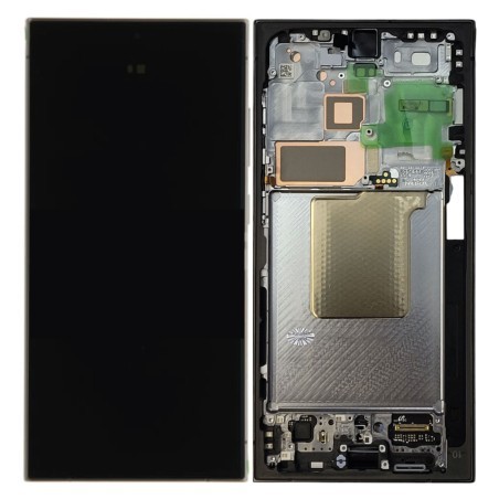 Ekranas Samsung S928 S24 Ultra su lietimui jautriu stikliuku ir rėmeliu Titanium Black/Blue/Green originalus (assembled service pack)