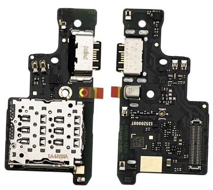 Lanksčioji jungtis Xiaomi Redmi Note 14 4G su įkrovimo kontaktu ir mikrofonu, SIM kortelės kontaktu originali (service pack)