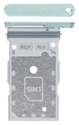 SIM kortelės laikiklis Samsung S931 S25/S936 S25 Plus Dual Mint originalus (service pack)