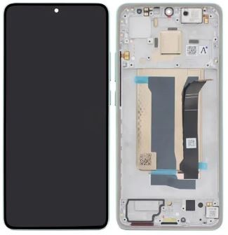 Ekranas Xiaomi Poco X7 Pro 5G su lietimui jautriu stikliuku ir rėmeliu Green originalus (service pack)