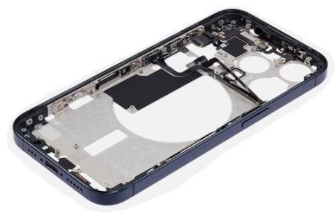 Vidinis korpusas iPhone 15 Pro Blue Titanium originalus (used Grade A)