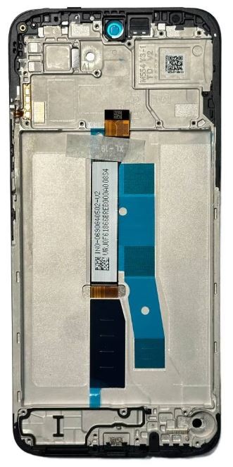 Ekranas Xiaomi Redmi 15 4G (Global)/Poco M7 4G (Global) su lietimui jautriu stikliuku ir rėmeliu Black originalus (service pack)