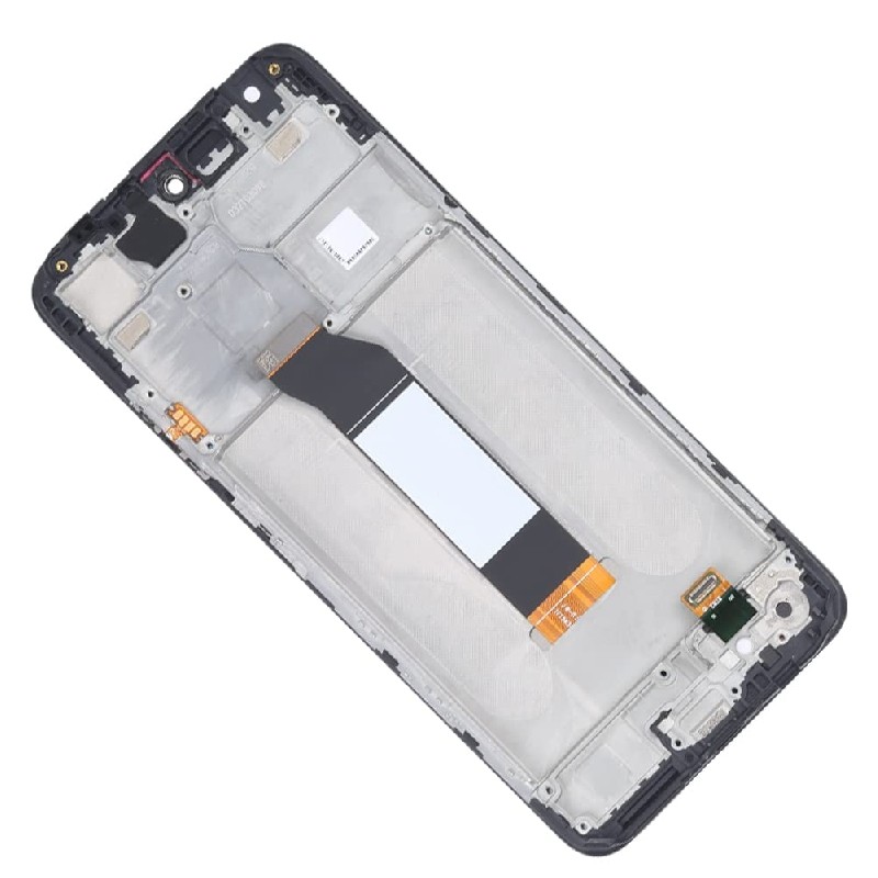 Ekranas Xiaomi Redmi Note 10 5G/Redmi Note 10T 5G/Poco M3 Pro 5G su lietimui jautriu stikliuku ir rėmeliu Black originalus (used Grade B)