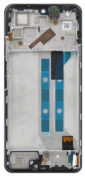 Ekranas Xiaomi Redmi Note 11 Pro/Redmi Note 11 Pro 5G/Poco X4 Pro 5G su lietimui jautriu stikliuku ir rėmeliu Graphite Grey originalus (used Grade B)