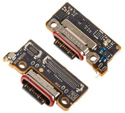 Lanksčioji jungtis Xiaomi 13 Ultra su įkrovimo kontaktu ir mikrofonu, SIM kortelės kontaktu originali (service pack)