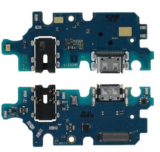 Lanksčioji jungtis Samsung A137 A13 (2022) su įkrovimo kontaktu, mikrofonu, ausinių lizdu originali (used Grade A)