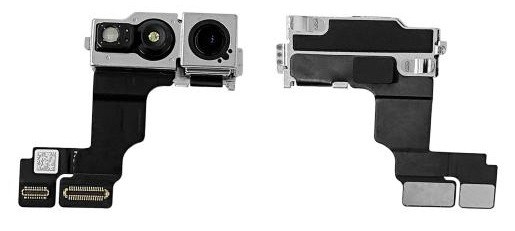 Lanksčioji jungtis skirta iPhone 15 su priekine kamera, šviesos davikliu originali (used Grade A)