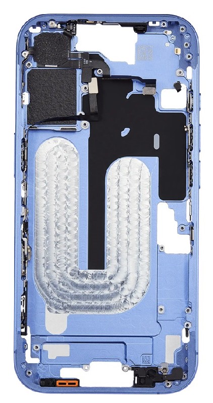 Vidinis korpusas iPhone 16 Ultramarine originalus (used Grade A)