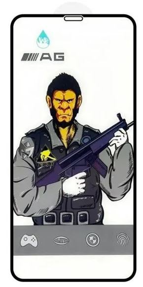 LCD apsauginis stikliukas "ESD Anti-Fingerprint Frosted" Samsung S931 S25 juodas be įpakavimo