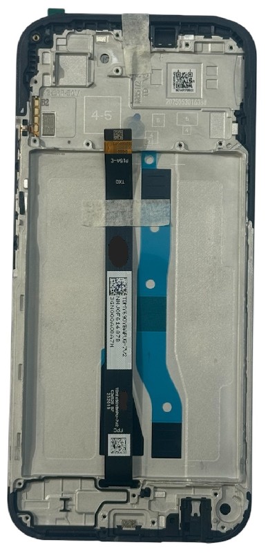 Ekranas Xiaomi Redmi 15C 4G (Europe)/Poco C85 4G (Europe) su lietimui jautriu stikliuku ir rėmeliu Black originalus (service pack)