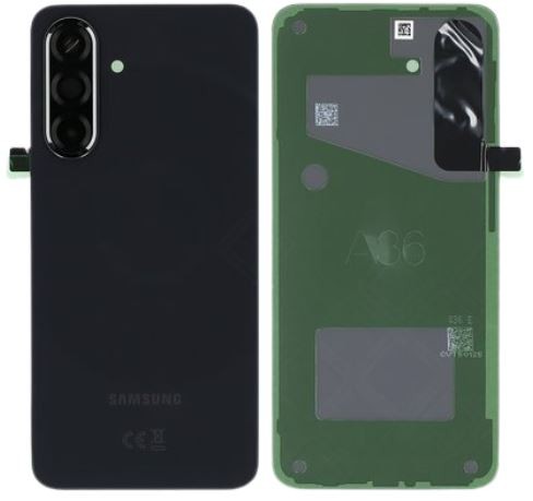 Galinis dangtelis Samsung A366 A36 5G Black originalus (service pack)