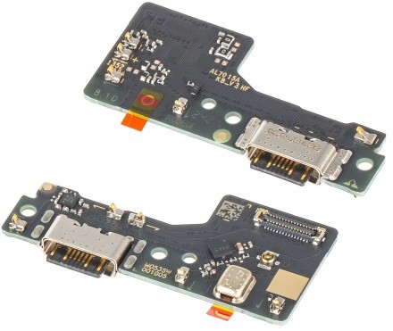 Lanksčioji jungtis Xiaomi Redmi 13 4G/Redmi 13 5G/Poco M6 4G įkrovimo kontakto su mikrofonu originalus (service pack)