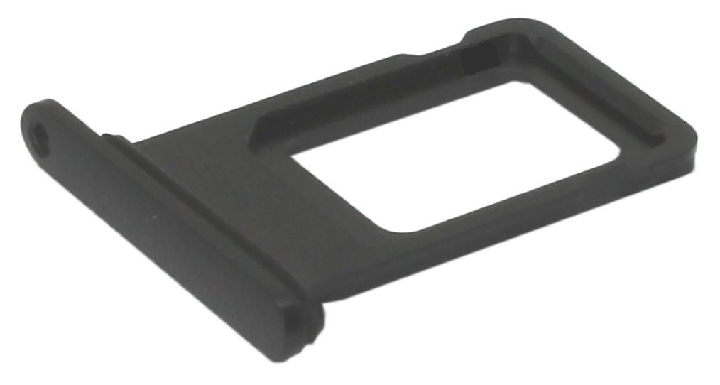 SIM kortelės laikiklis skirtas iPhone XR Black originalus (used Grade A)